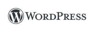 Wordpress logo. WordPress is een Open Source programma voor het publiceren van websites en blogs.