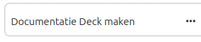 Een Deck kaart
